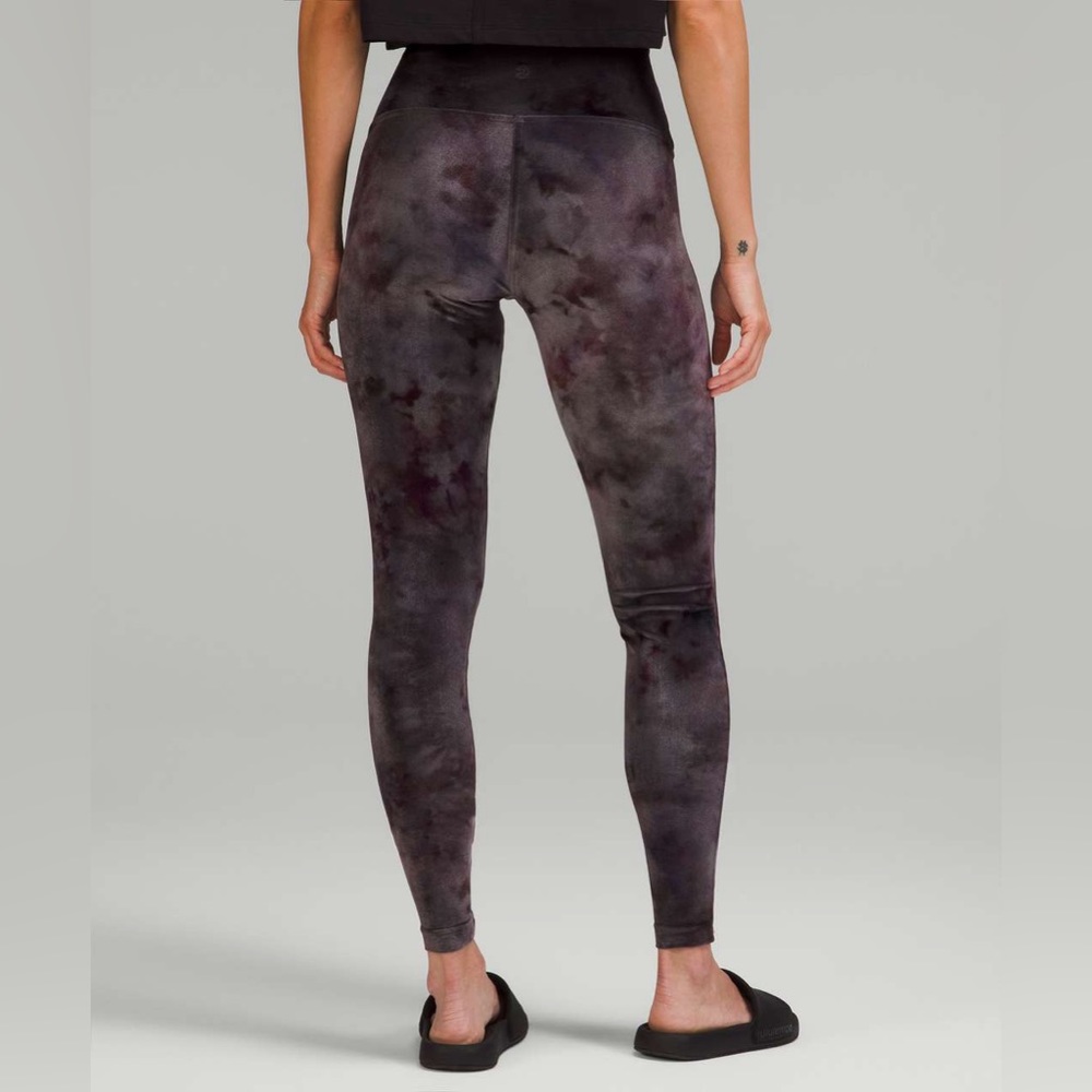 lululemon velvet / velour align leggings 25” size 4